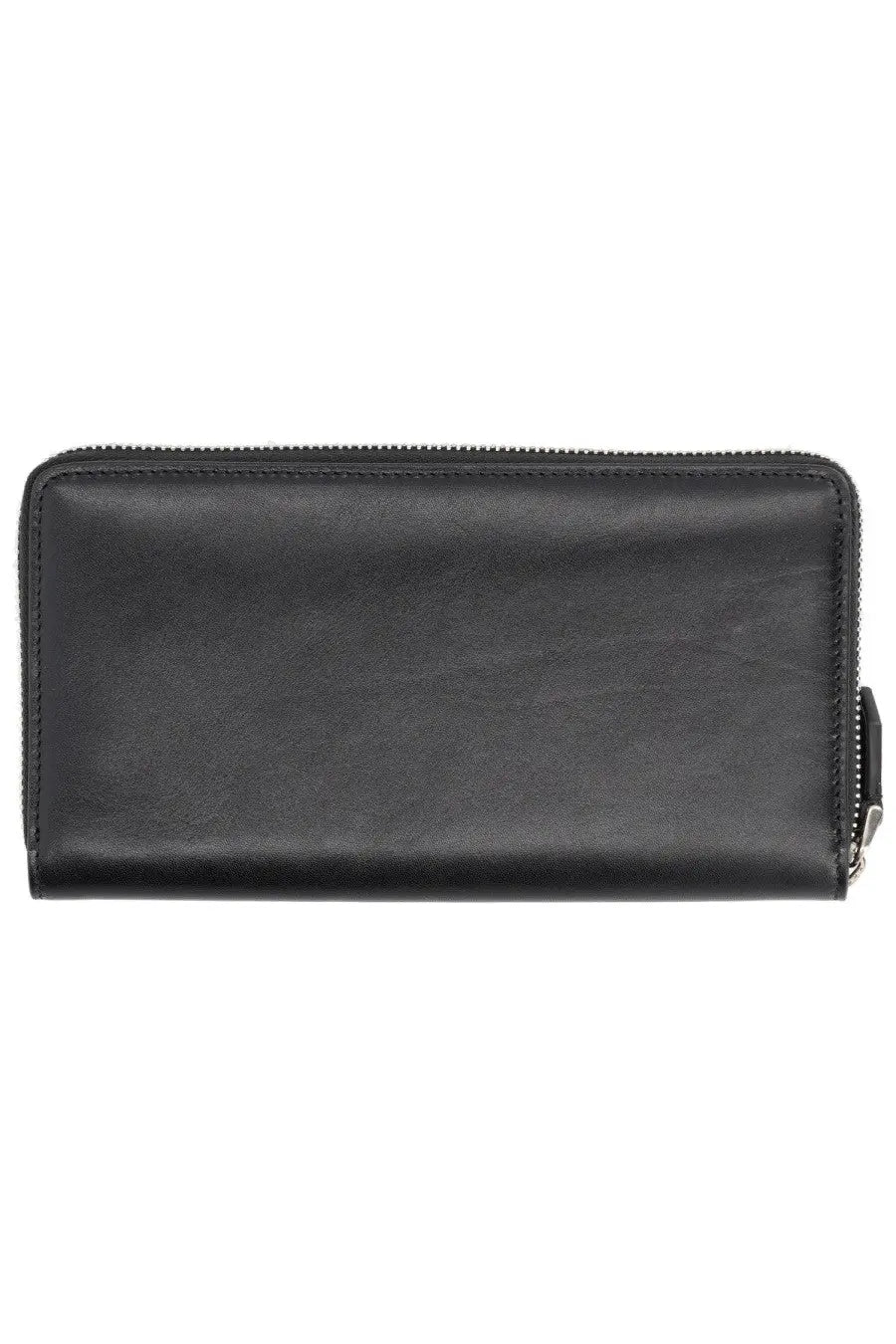Dolce &amp; Gabbana men’s wallet storm black leather with smooth textured surface and precise edge stitching