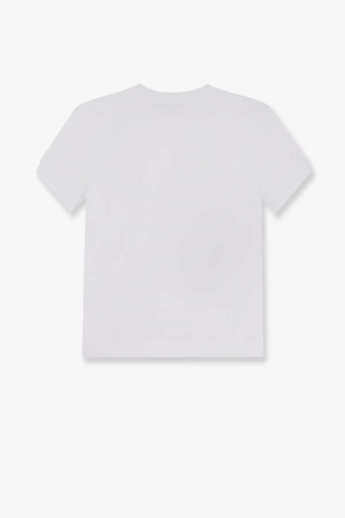 Dolce &amp; Gabbana women’s white cotton short-sleeved t-shirt with a simple crew neck design