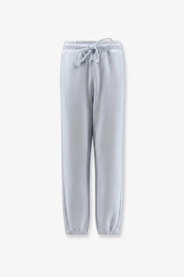 Dolce and gabbana women’s light gray cotton sweatpants with drawstring waistband and elastic cuffs