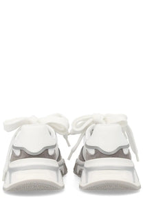 Dolce &amp; Gabbana women’s dg country road sneaker grey with white and gray chunky design, thick soles, and tied laces