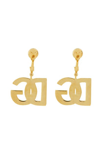 Dolce &amp; gabbana women’s gold-tone clip earrings featuring classic interlocking chanel cc logo design