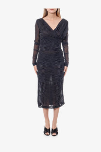 Dolce &amp; Gabbana Women's Polka Dots Dress Black