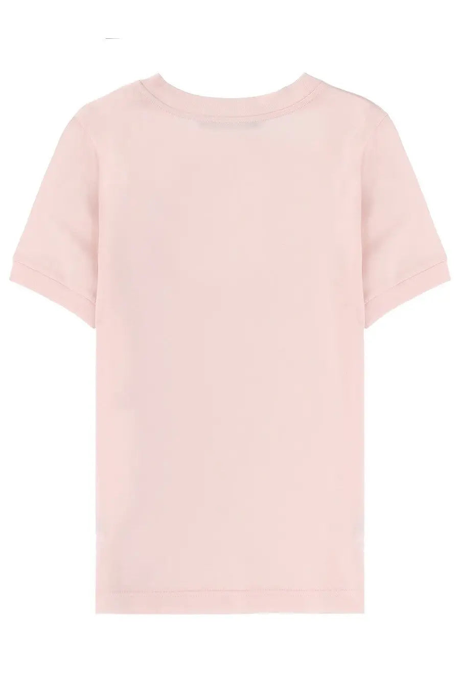 Dolce &amp; gabbana women’s shirt blue soft pink short-sleeved cotton t-shirt with simple crew neck design