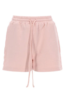 Soft pink dolce &amp; gabbana women’s sweatshorts with elastic waistband and matching drawstring for casual wear