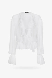 Dolce &amp; Gabbana Women's Silk Shirt White