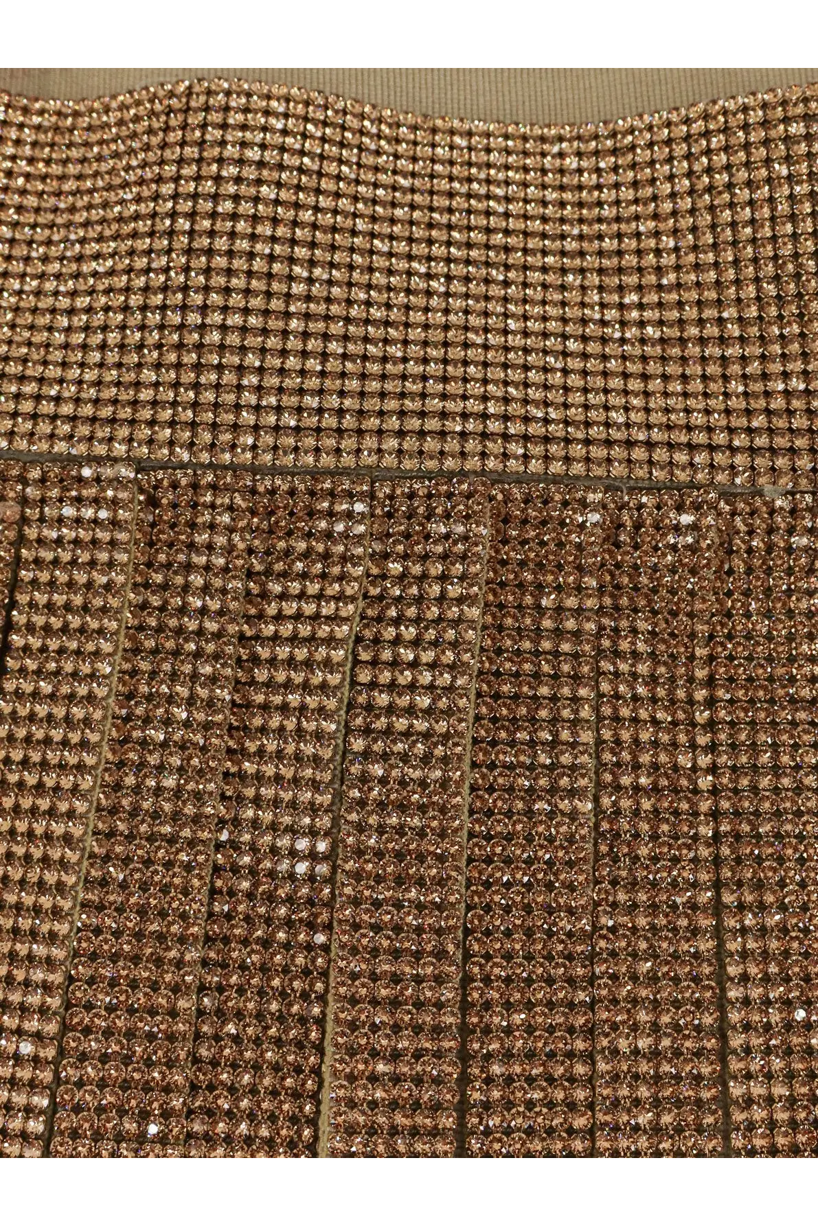 Dolce &amp; Gabbana women’s black skirt with shimmering gold sequins fitted waistband and pleated design