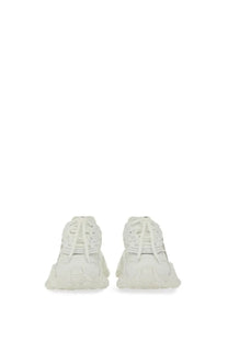 Dolce &amp; Gabbana women’s sneaker white chunky with textured layered design and subtle metallic accents