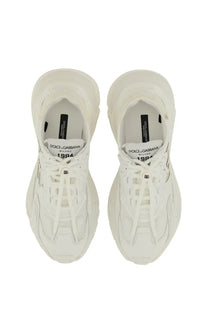 Dolce &amp; Gabbana women’s sneaker white with chunky sculpted sole and textured upper for stylish casual wear