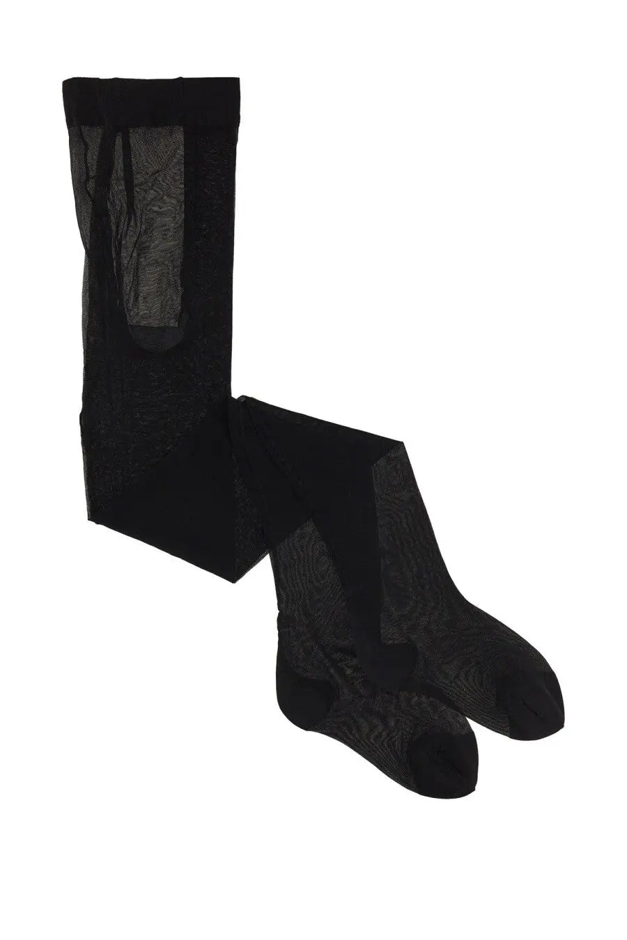 Dolce and gabbana women’s tripack tights black sheer with subtle texture and reinforced ankle cuffs