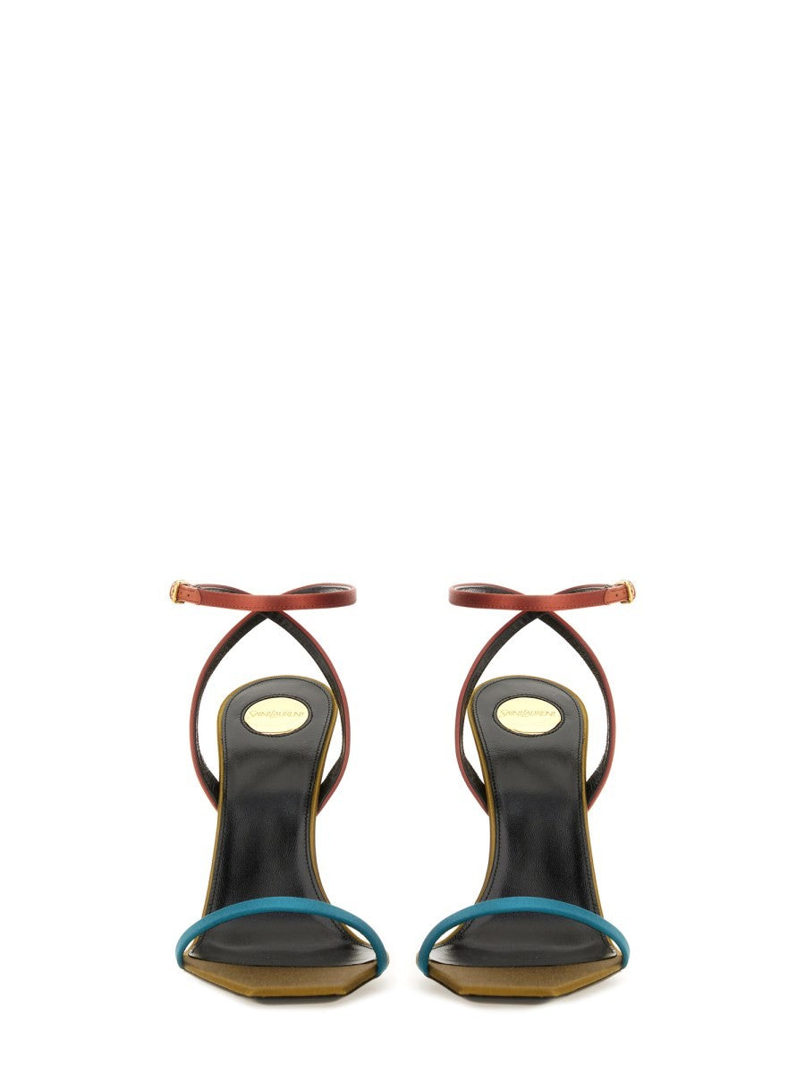 Saint Laurent Women's Dominique Sandal Multicolor