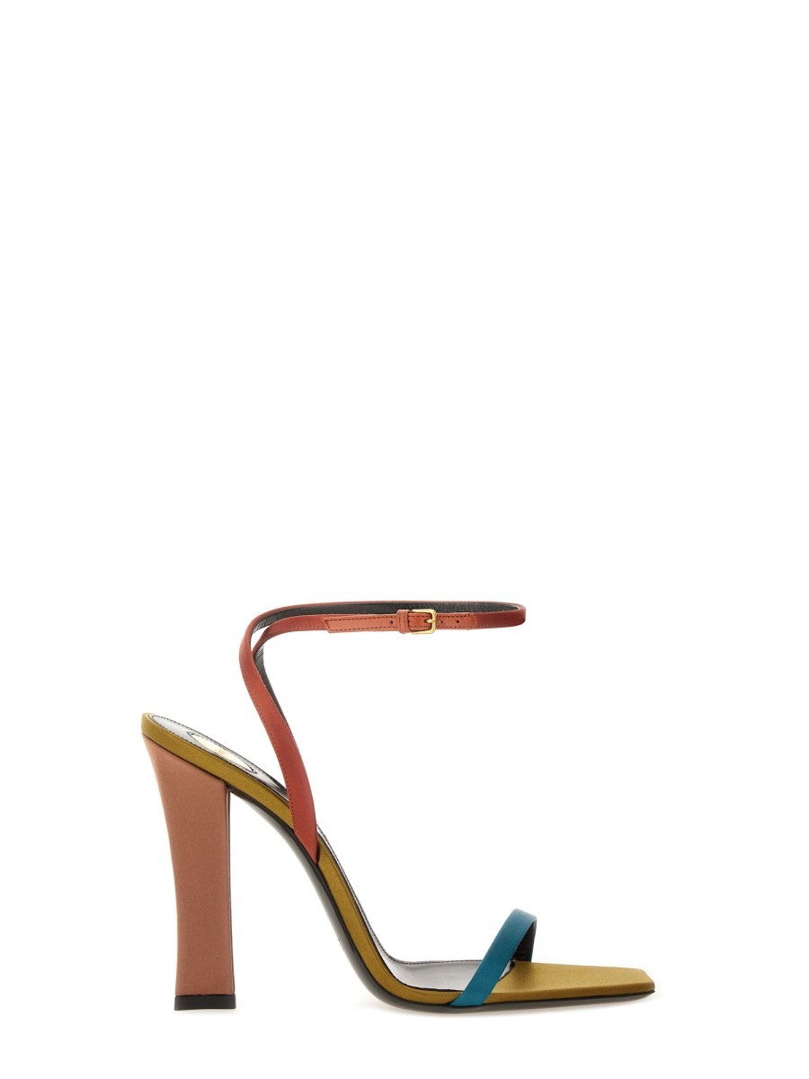 Saint Laurent Women's Dominique Sandal Multicolor