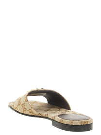Gucci Doppia Sandals Beige