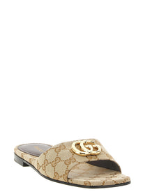 Gucci Doppia Sandals Beige