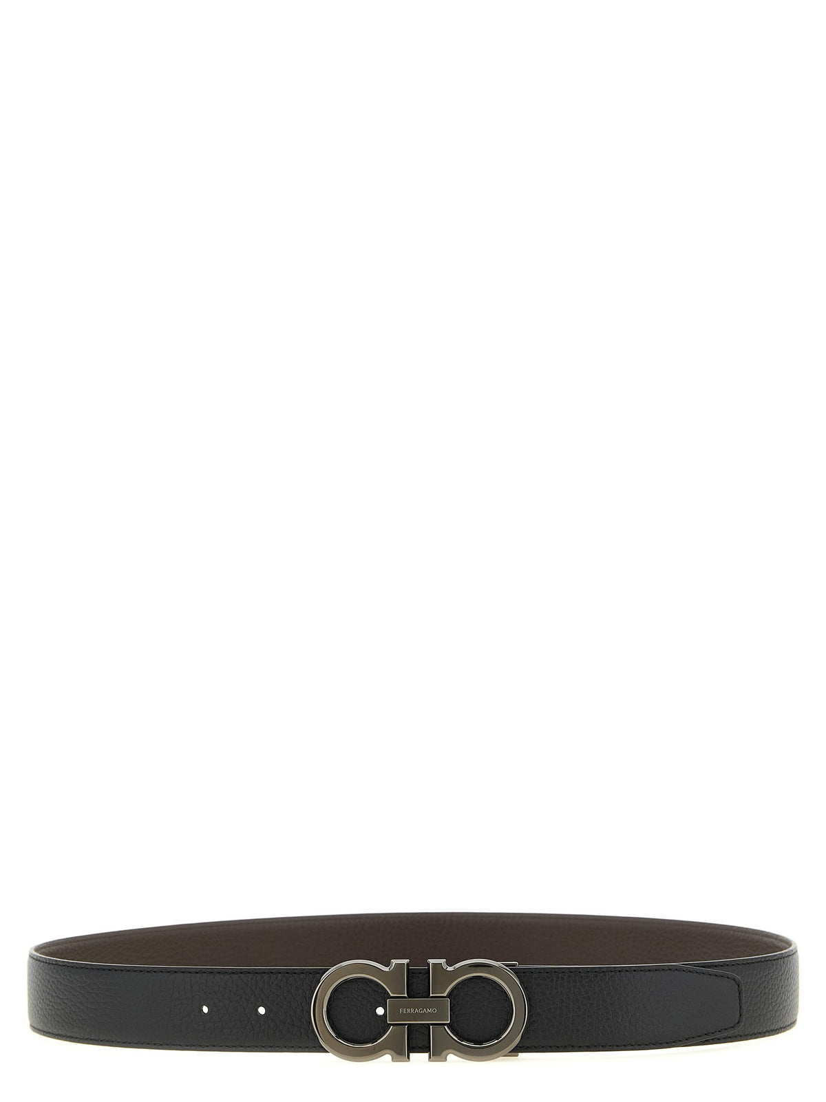 Ferragamo Doppio Gancini Reversible Belt Gold