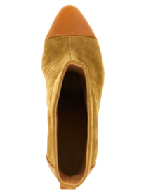 Odissi Dot Ankle Boots Beige