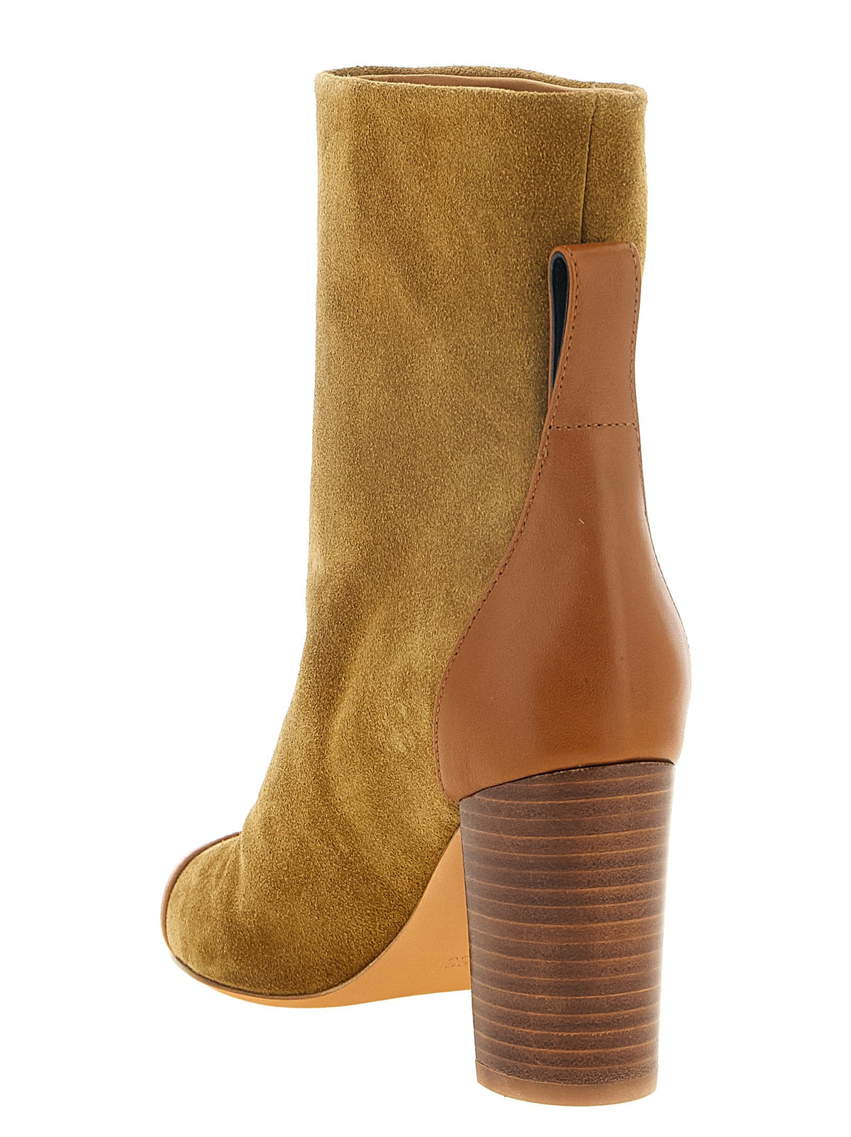 Odissi Dot Ankle Boots Beige