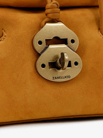 Zanellato Women's Dotta Baby Suede Crossbody Bag Yellow