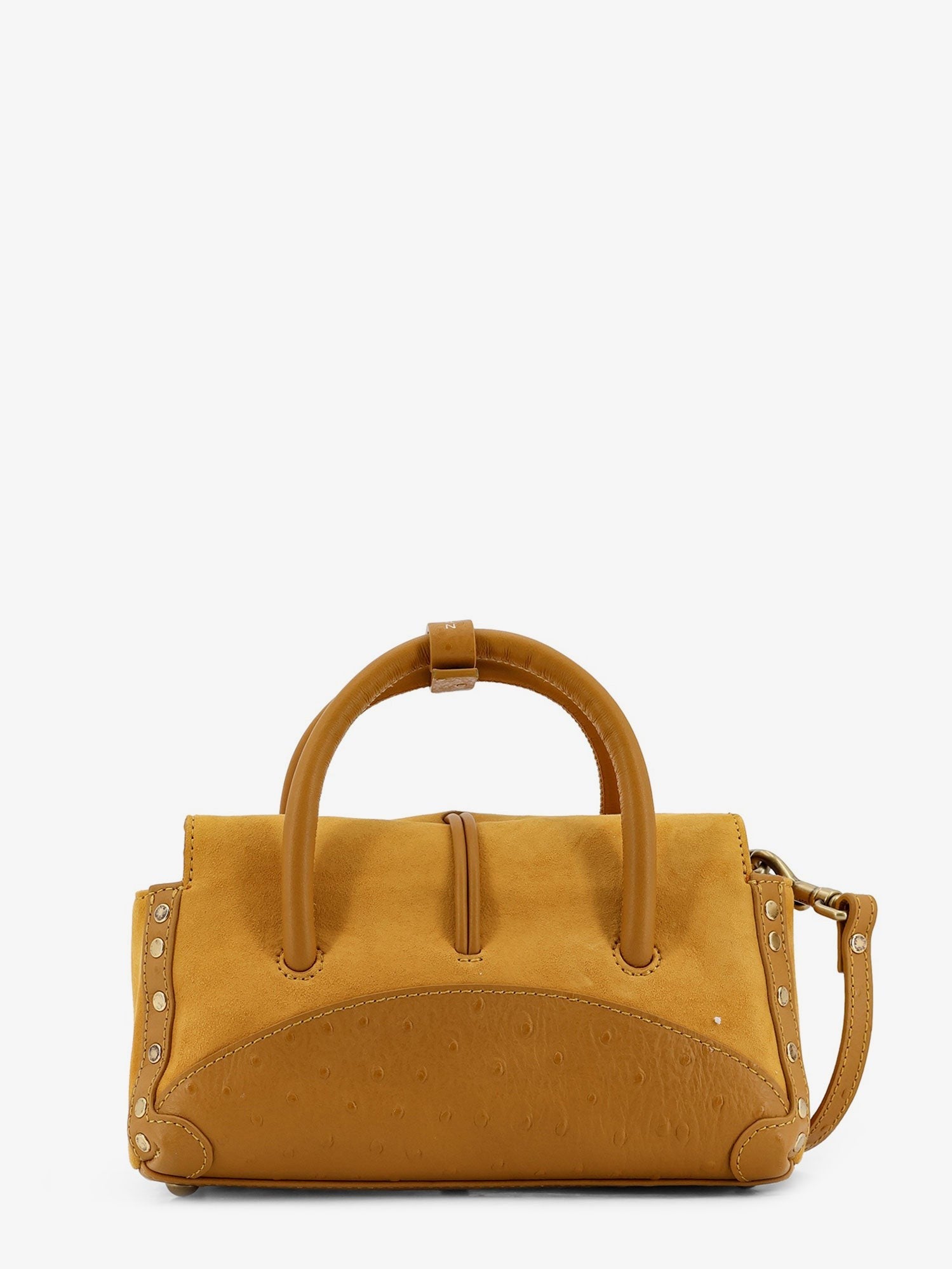 Zanellato Women's Dotta Baby Suede Crossbody Bag Yellow