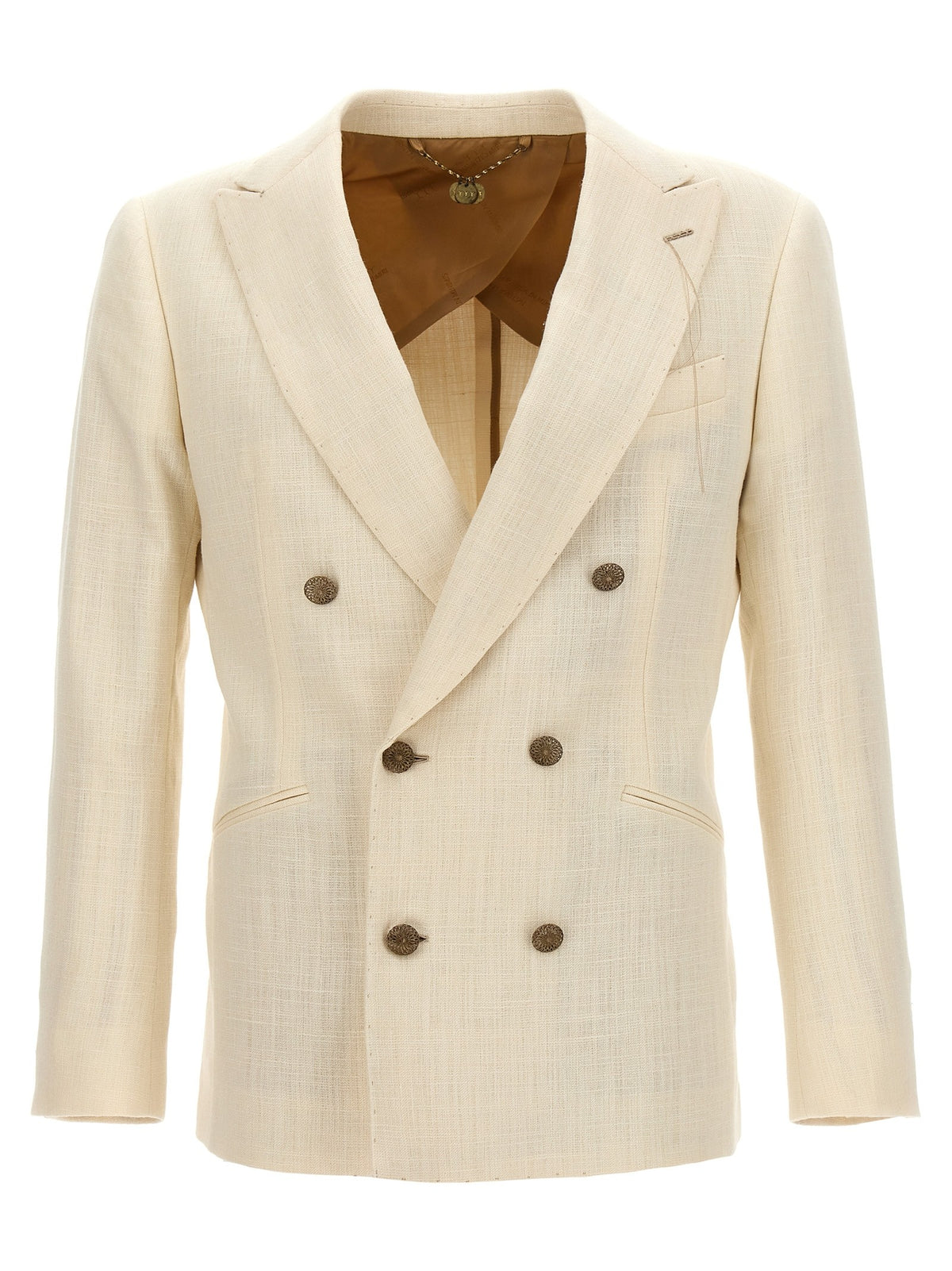 Maurizio Miri Double Breasted Blazer White