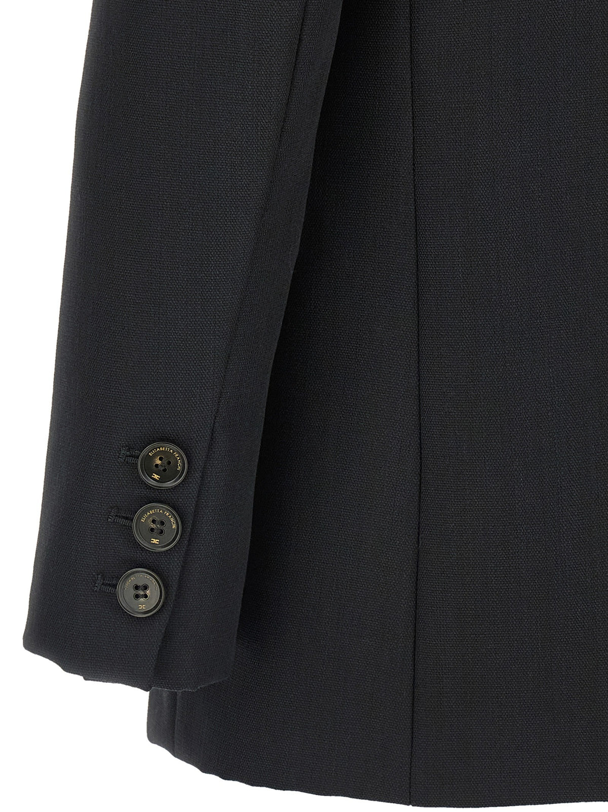 Elisabetta Franchi Double Breasted Blazer Black, view 4
