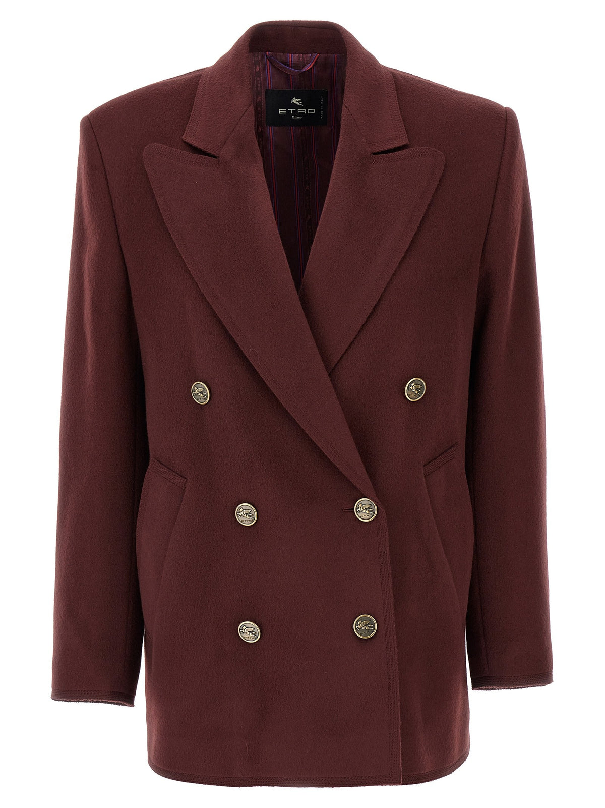 ETRO Double Breasted Blazer Red