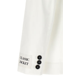 Moschino Double Breasted Blazer White