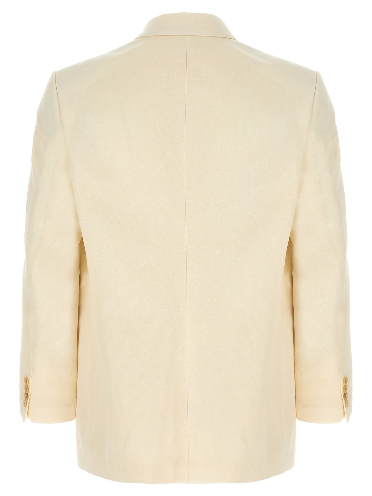 AURALEE Double Breasted Blazer Beige