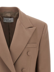 Giuseppe Di Morabito Double Breasted Blazer Beige