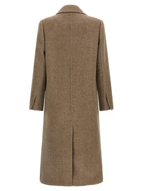 Tory Burch Double Breasted Coat Beige, view 2