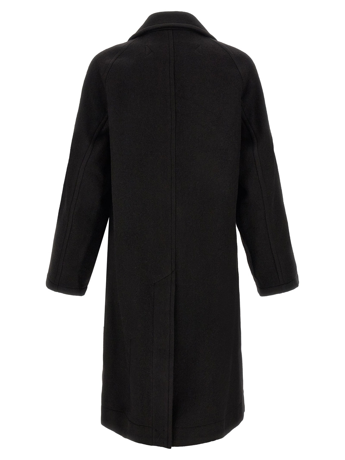 Lemaire Double Breasted Coat Black
