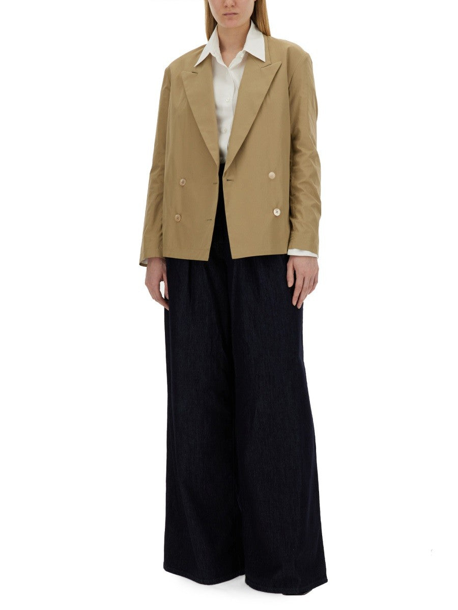 Dries Van Noten Women's Double Breasted Shirt Beige