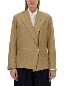 Dries Van Noten Women's Double Breasted Shirt Beige