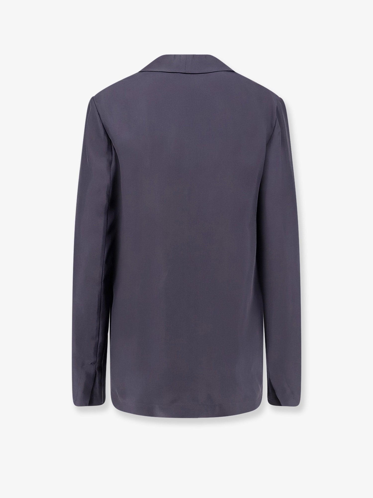 Alysi Women's Double Breasted Silk Blazer Asfalto