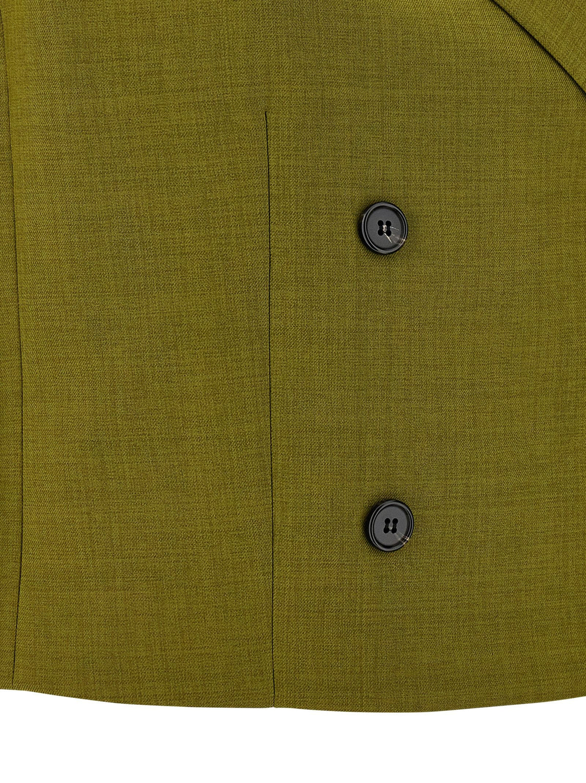 Theory Double Breasted Vest Green