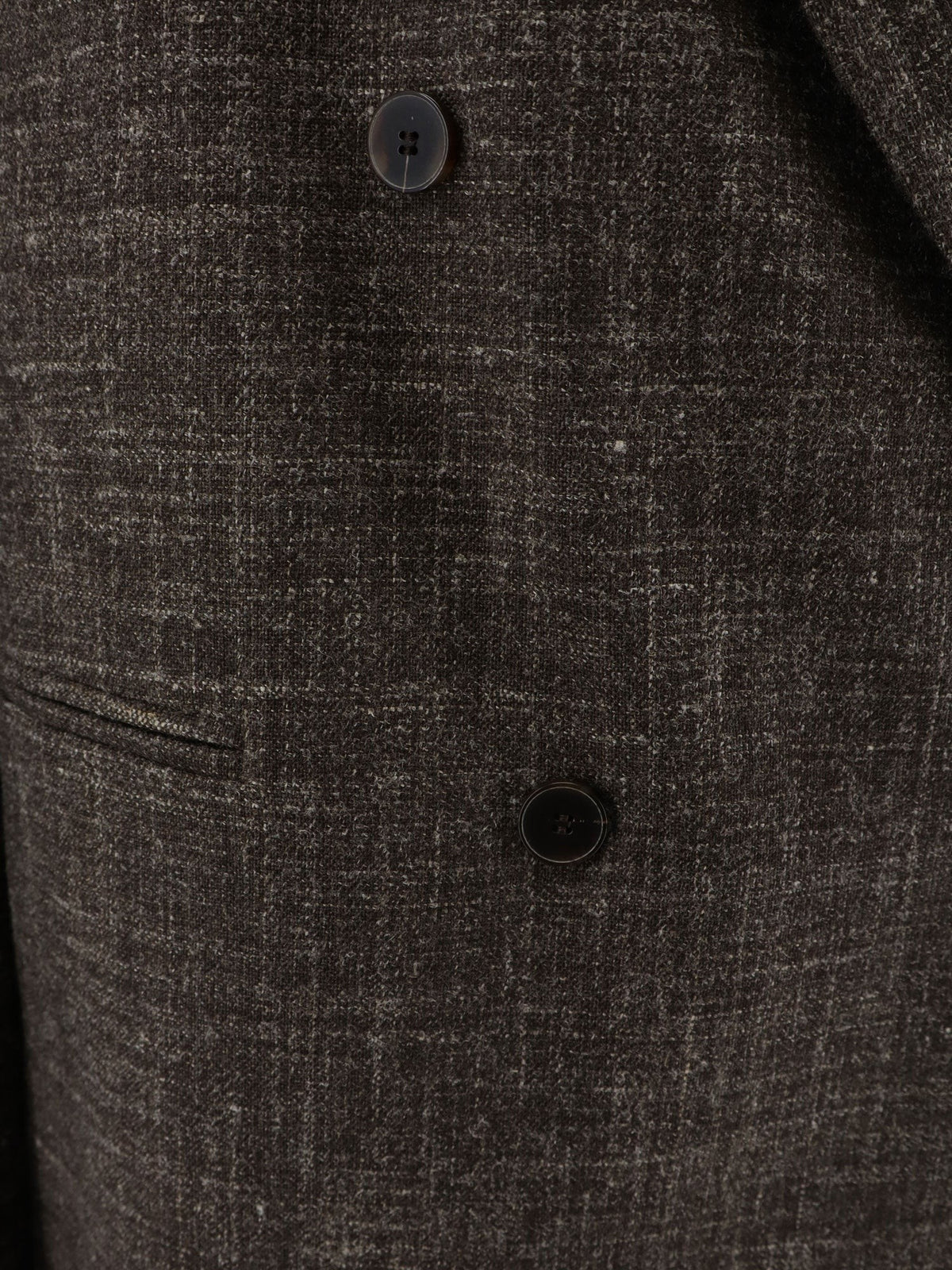 Alysi Women's Double Breasted Wool and Linen Blend Blazer SIGARO