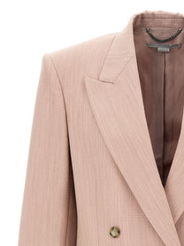 Stella McCartney Double Breasted Wool Blazer Blue