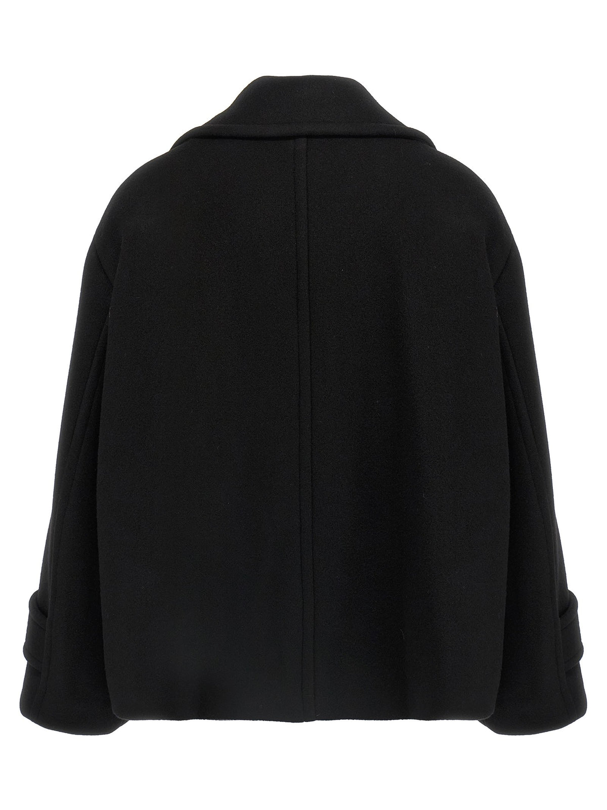 Chloé Double Breasted Wool Coat Black