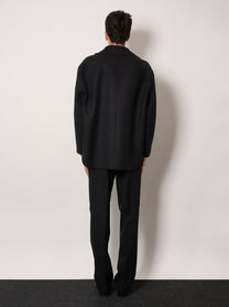 Fendi Men's Felt Wool Coat Grey