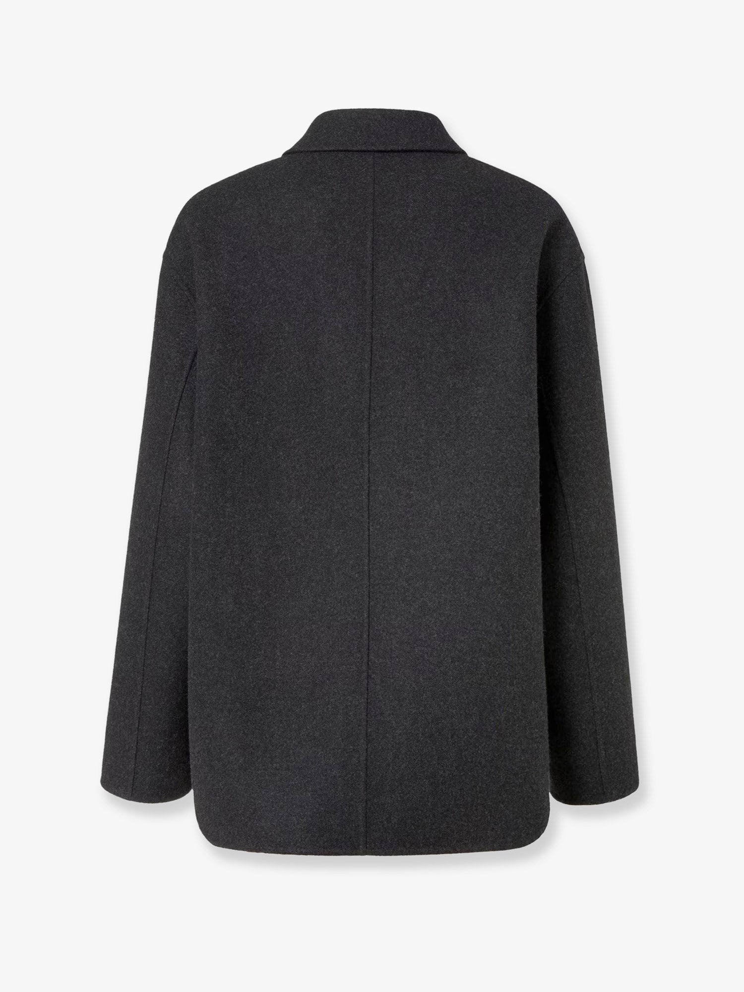 Fendi Men's Felt Wool Coat Grey