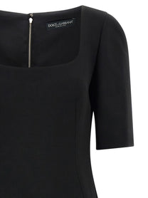 Dolce &amp; Gabbana Double Crêpe Dress Black