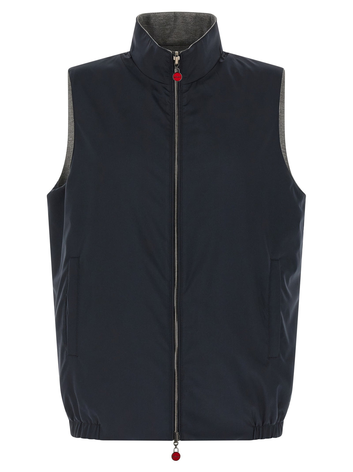 Kiton Double Face Nylon Vest Blue