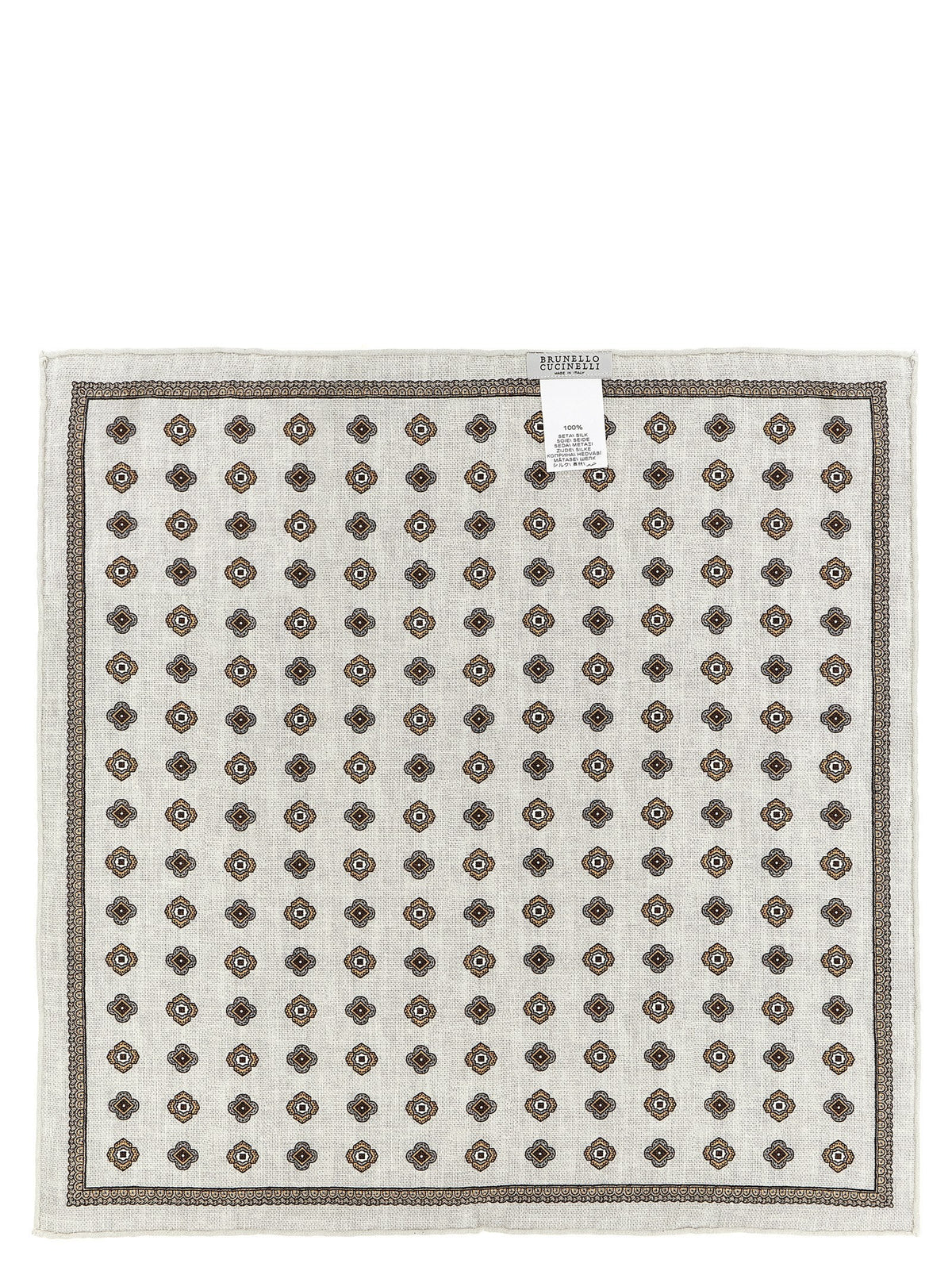 Brunello Cucinelli Double Face Pocket Clutch Gold
