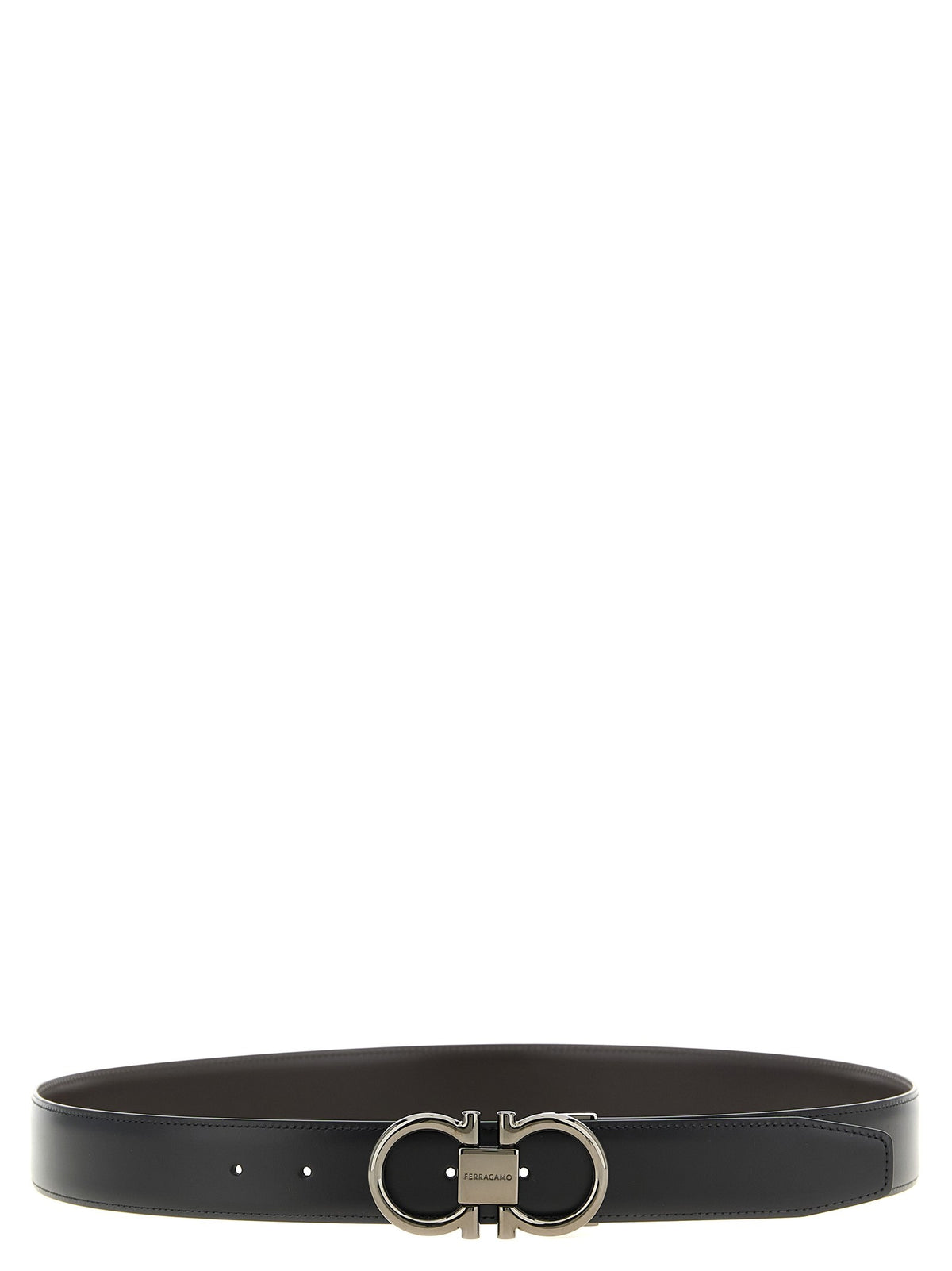 Ferragamo Double Gancini Reversible Belt Gold