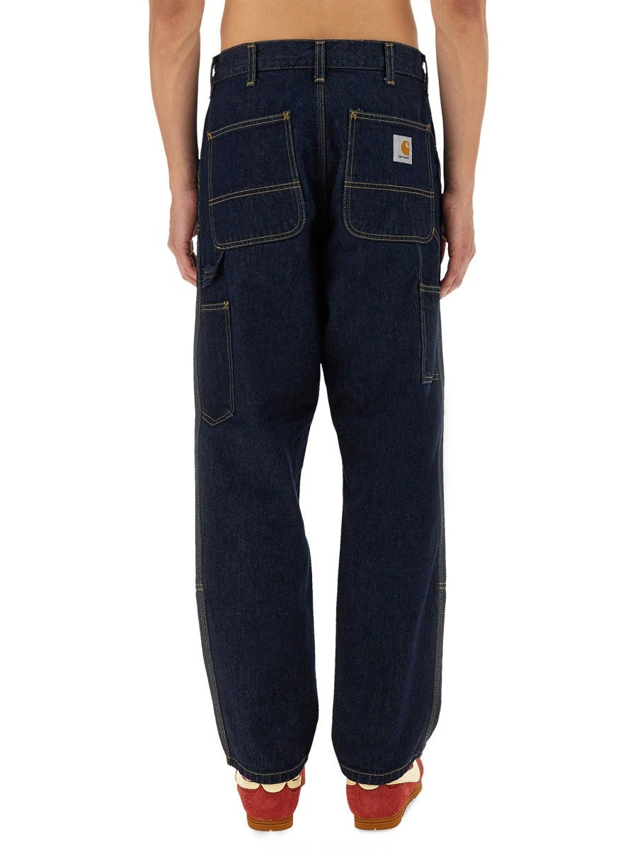 Carhartt Wip Men's Double Knee Pants Blue