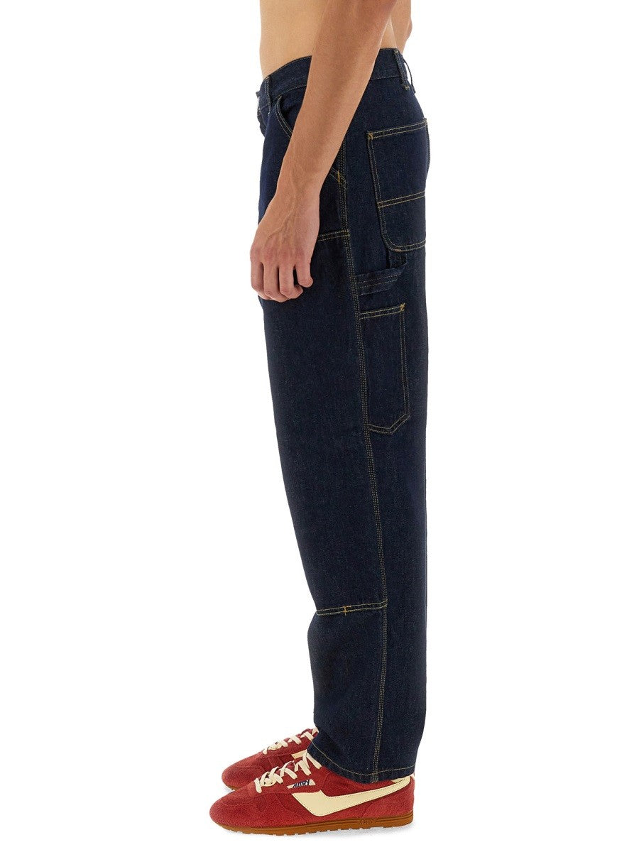 Carhartt Wip Men's Double Knee Pants Blue