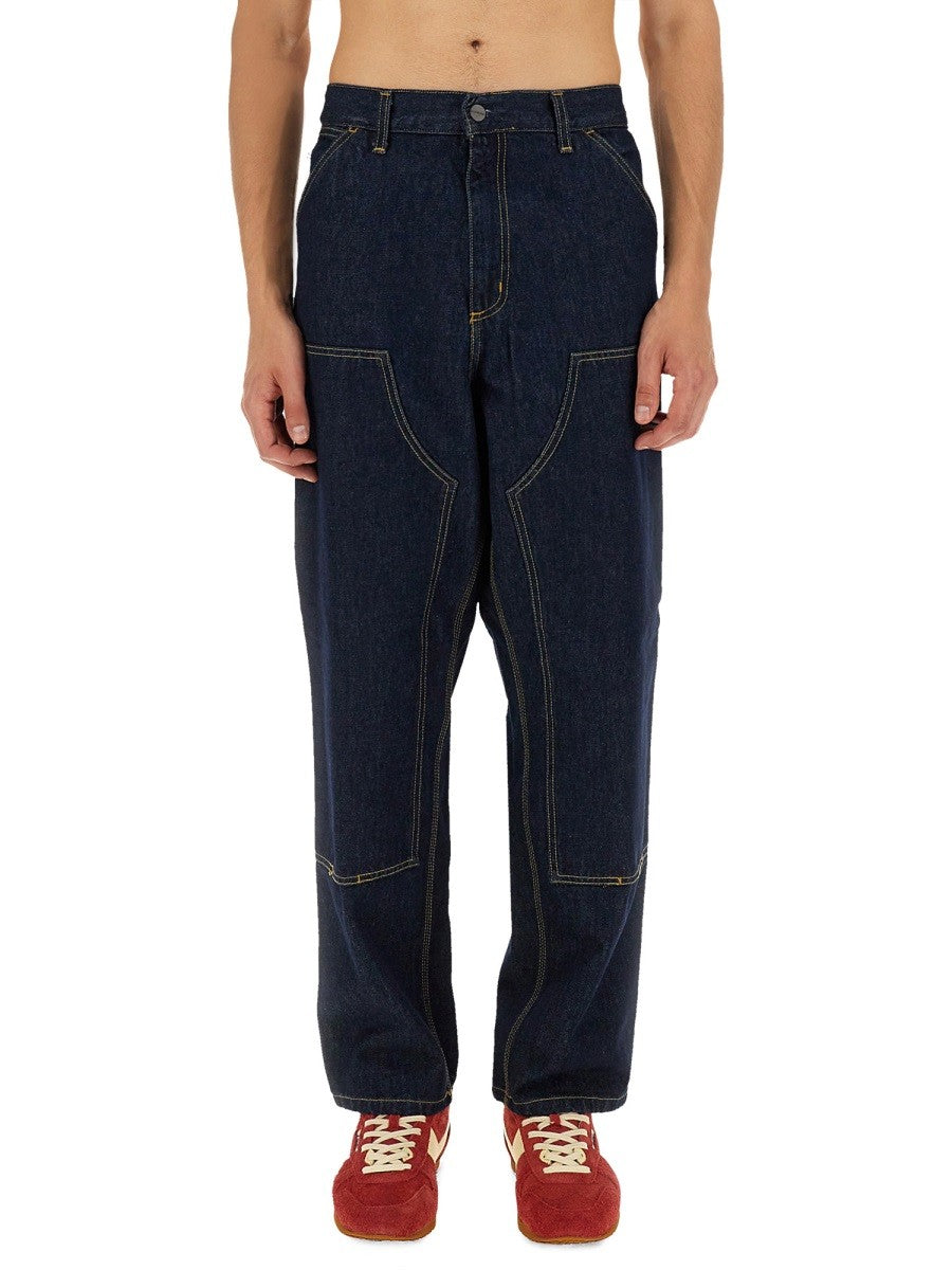 Carhartt Wip Men's Double Knee Pants Blue
