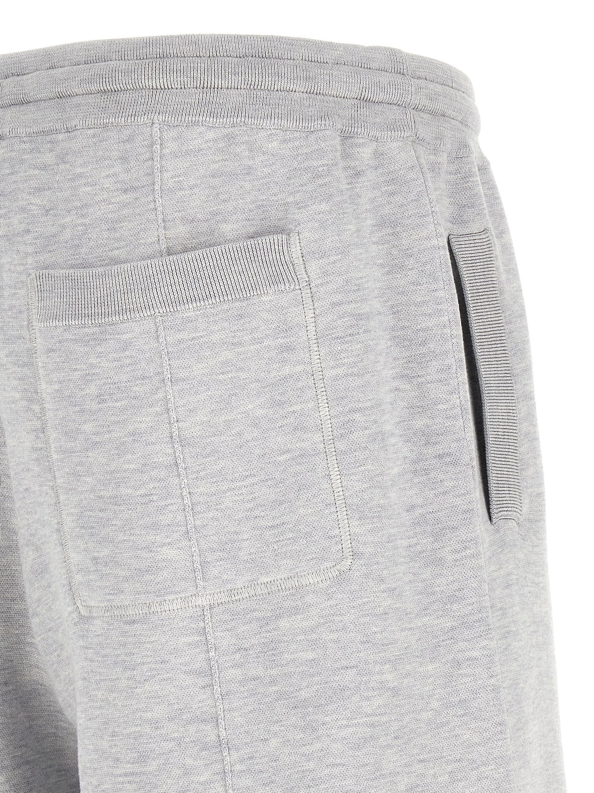 Brunello Cucinelli Double Knit Bermuda Shorts Grey