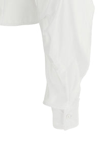 Elisabetta Franchi Double Layer Collar Shirt White, view 4