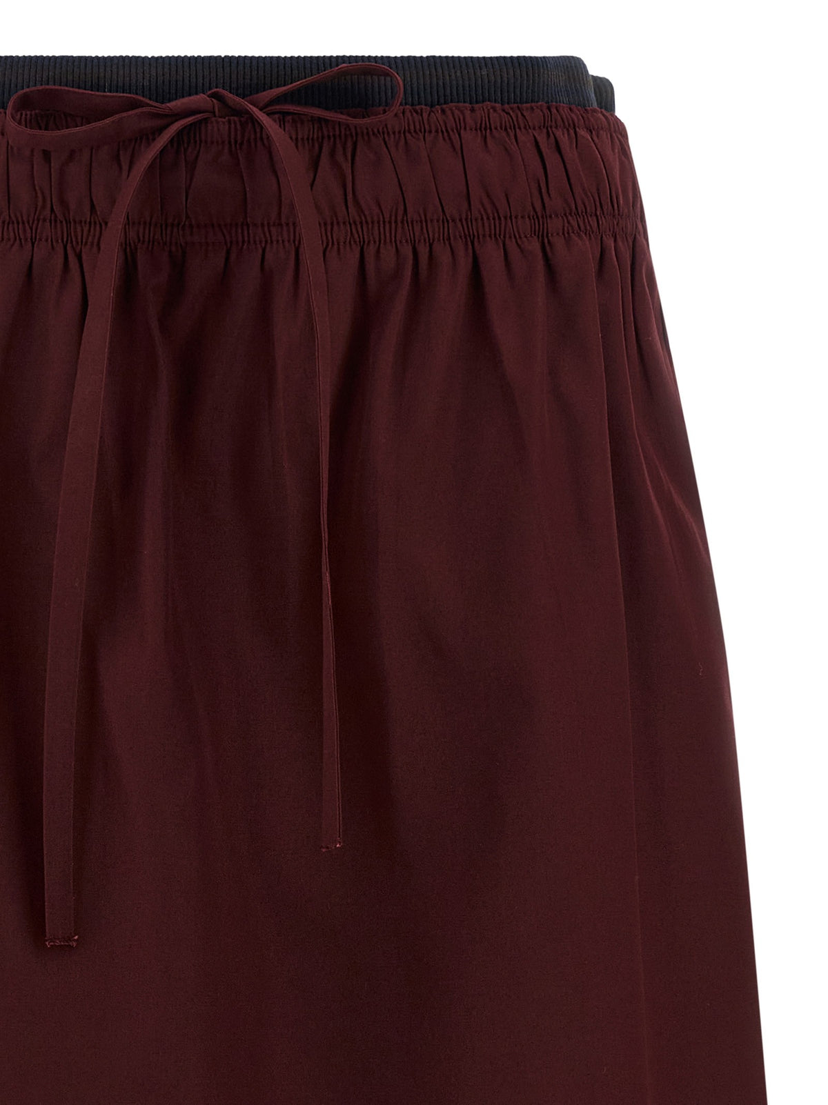 PRADA Double Layer Elastic Skirt Red