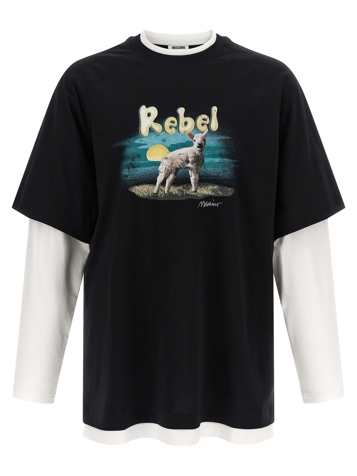 Moschino Double Layer Rebel Shirt Gold
